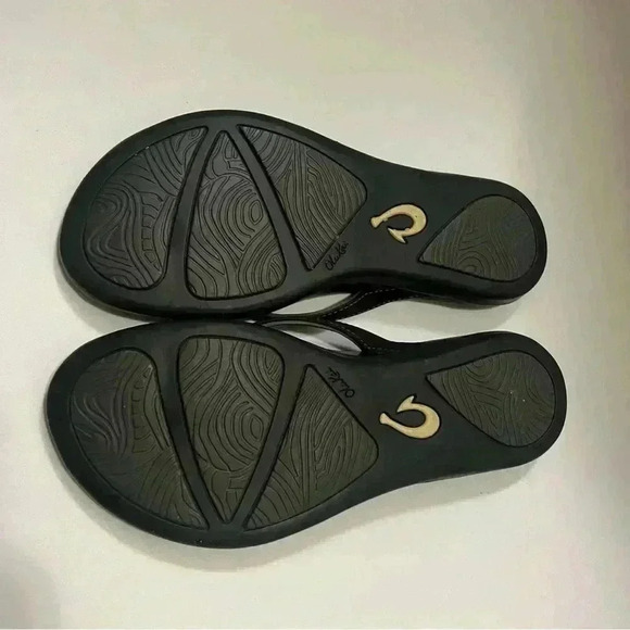 OluKai HO’OPIO Quick-Dry ARCH Black FLIP-FLOP Beach SANDALS Women’s Size 7.5 - Picture 4 of 6